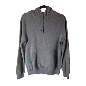 Forever 21 Men's Hooded Sweater Pullover Long Sleeve Gray Cotton Blend Sz Medium